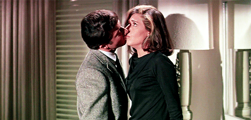 Anne Bancroft and Dustin Hoffman in 'The Graduate'