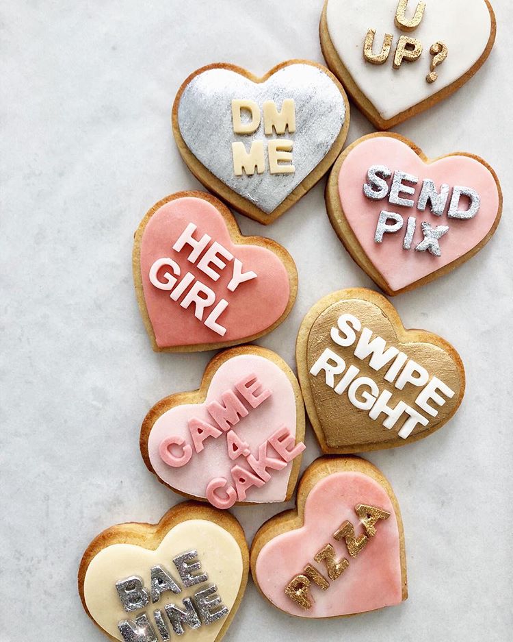Conversation Heart Cookies