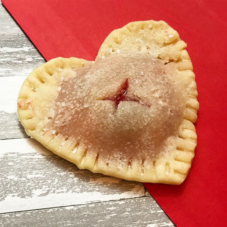 Mini Heart-Shaped Cherry Pie