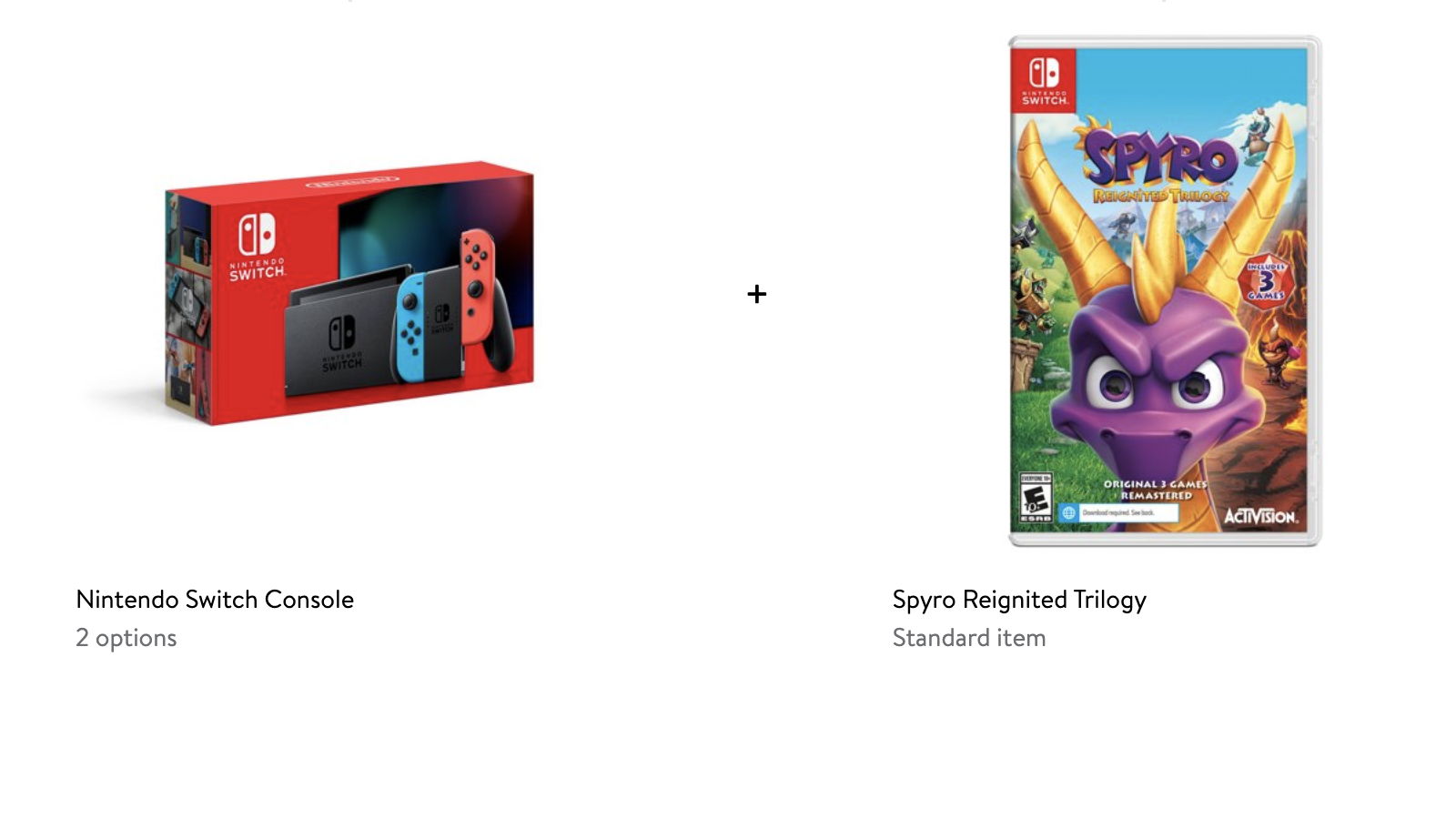 Nintendo Switch Console With Spyro Reignited Trilogy Game