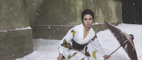  Meiko Kaji in 'Lady Snowblood'