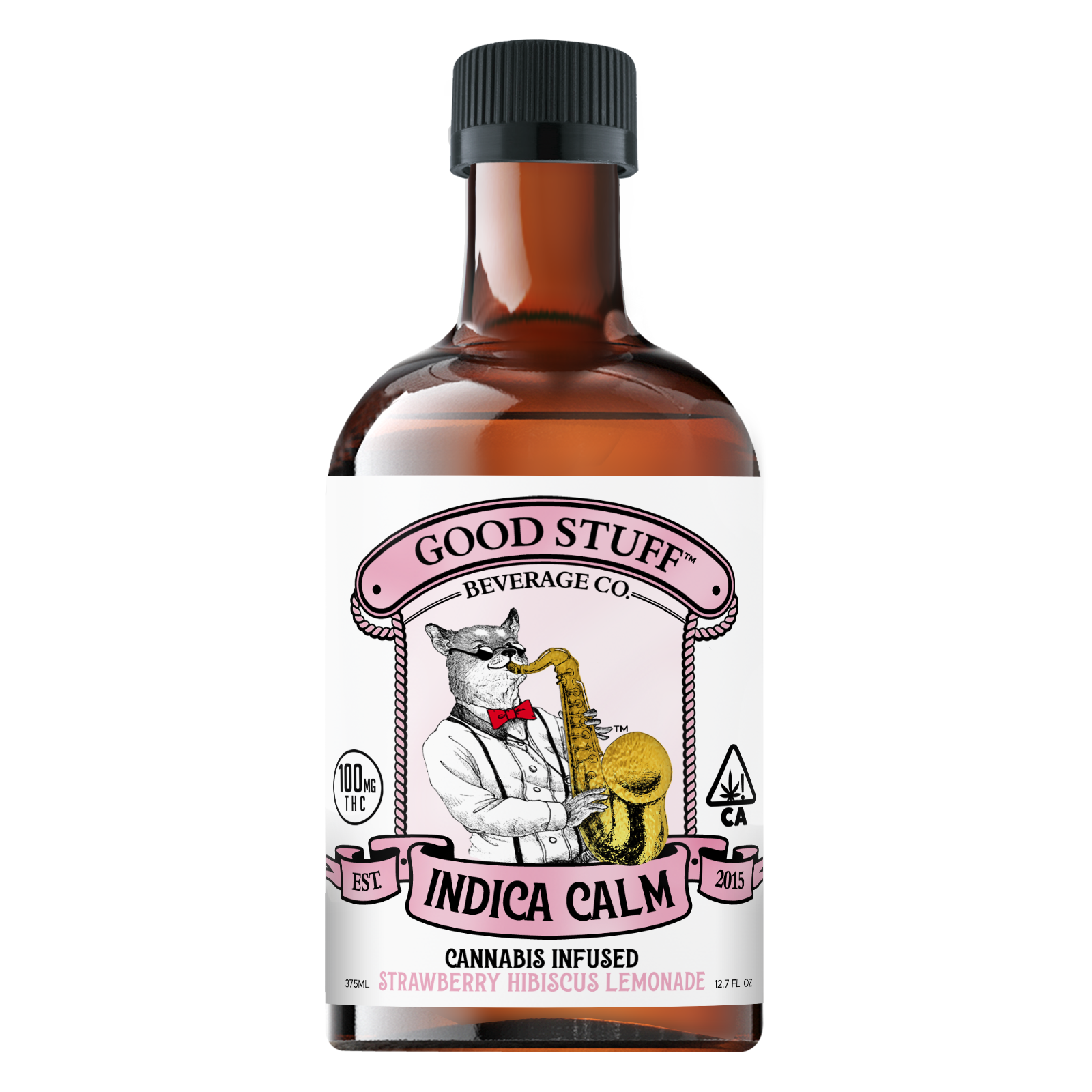 Good Stuff Beverage Co. Strawberry Hibiscus Indica Lemonade Indica Calm 