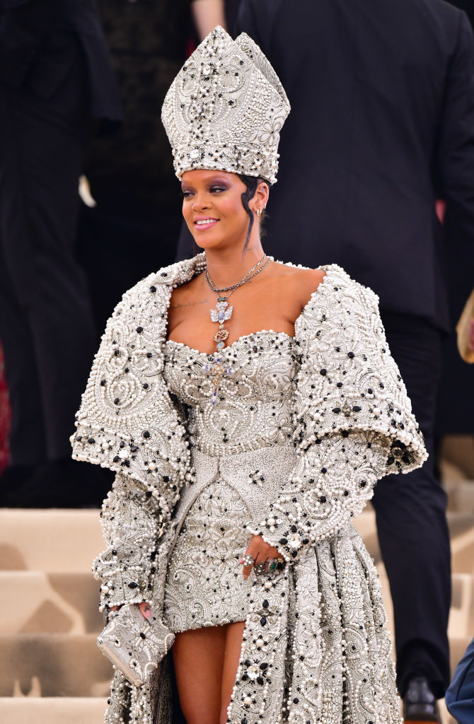 Rihanna at the 2018 Heavenly Bodies: Fashion & The Catholic Imagination Costume Institute Gala