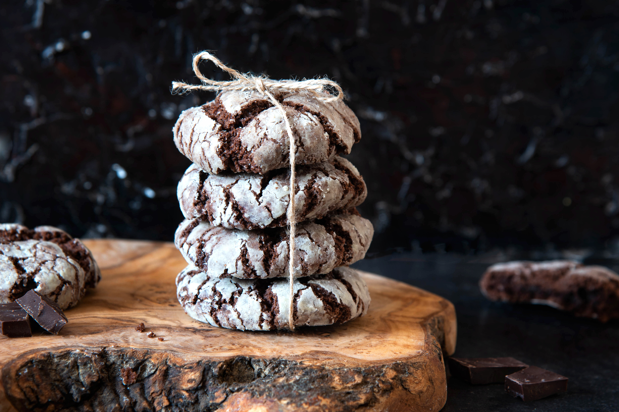9. Chocolate Crinkle Cookies