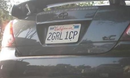 Cleverly Filthy License Plates #2