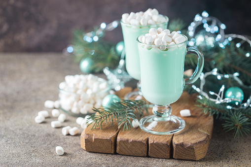 Mint Chocolate Cocoa Float