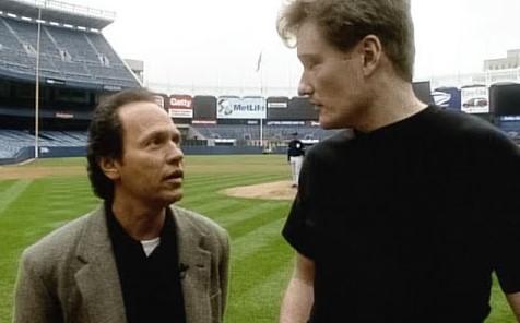 8. Conan and Billy Crystal take a trip to Yankee Stadium.