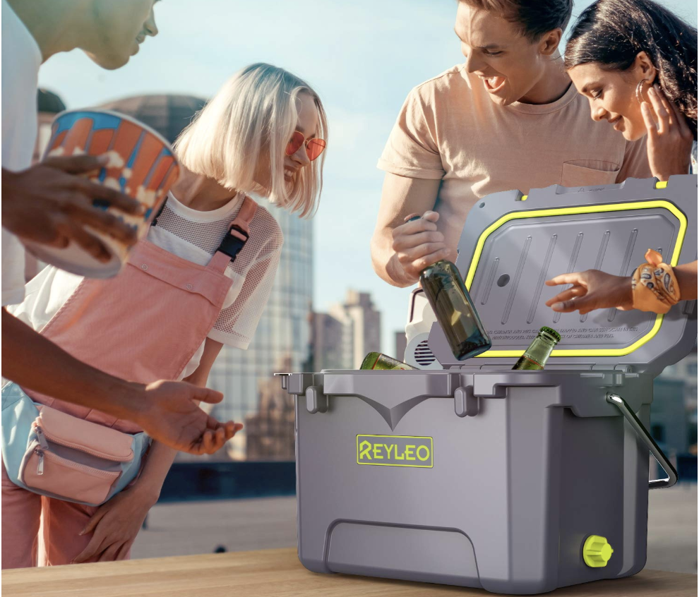 1. Reyleo A21 21-Quart Rotomolded Cooler