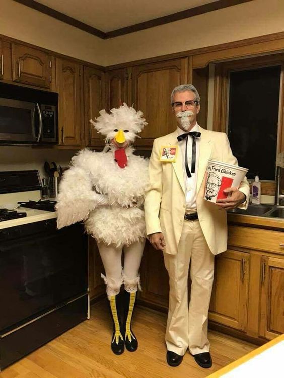 Colonel Sanders and Chicken