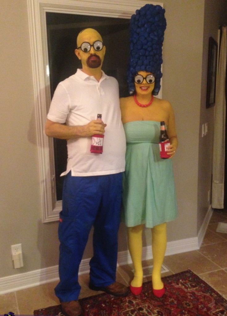 Homer and Marge Simpson