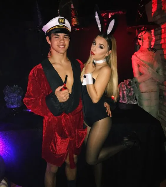 Hugh Hefner and Playboy Bunny