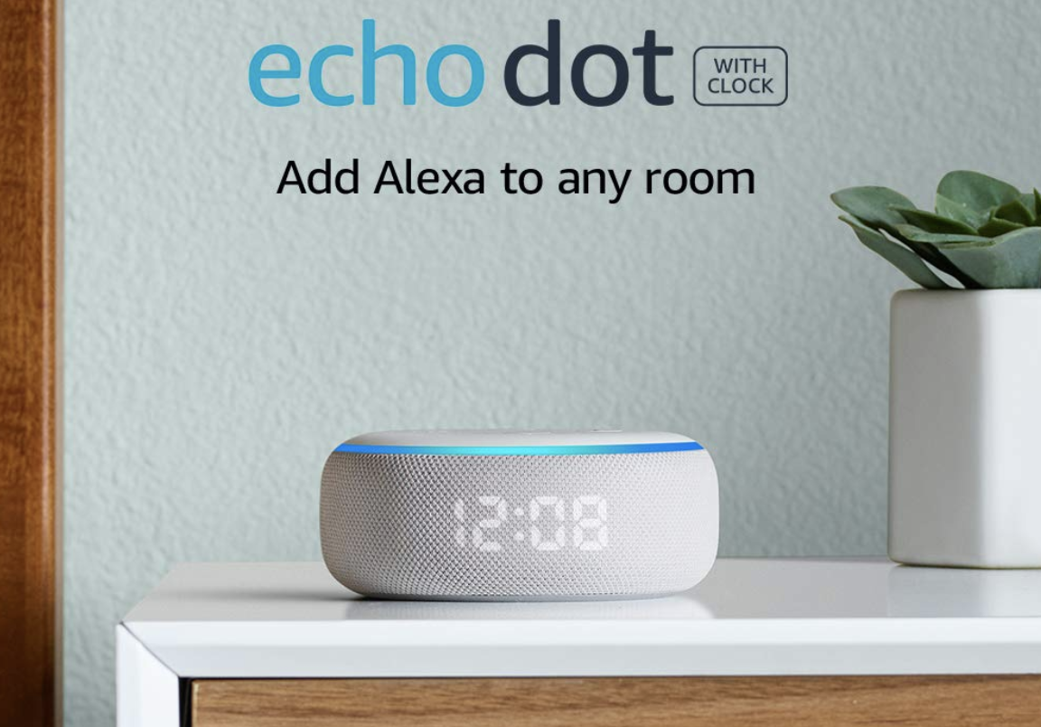 All-New Echo Dot (3rd Gen) - Smart Speaker With Clock and Alexa - Sandstone