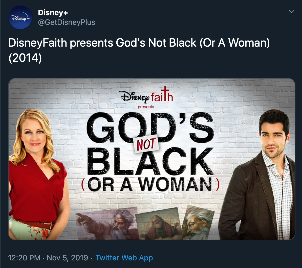 'God’s Not Black (Or a Woman)'