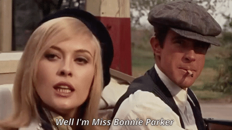 Warren Beatty and Faye Dunaway in 'Bonnie and Clyde' 