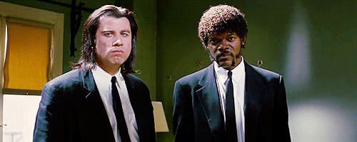 John Travolta and Samuel L. Jackson in 'Pulp Fiction' 