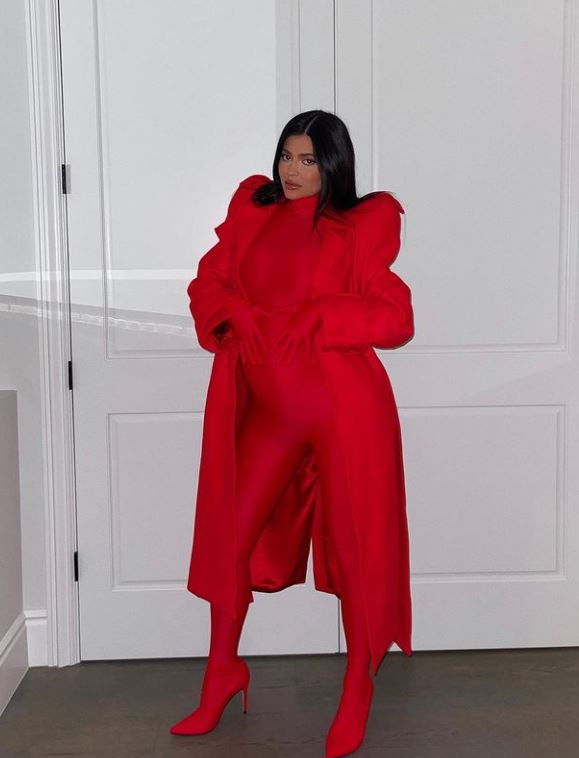Kylie Jenner Flaunts Baby Bump in Red-Hot Bodysuit (And We’re Getting Superhero Vibes)