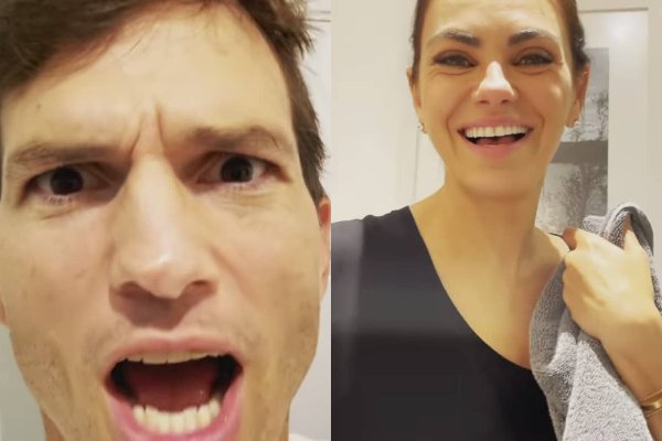 Watch Ashton Kutcher and Mila Kunis Prove They Bathe Their Kids in Hilarious Instagram Video (But Can They Pass the Sniff Test?)