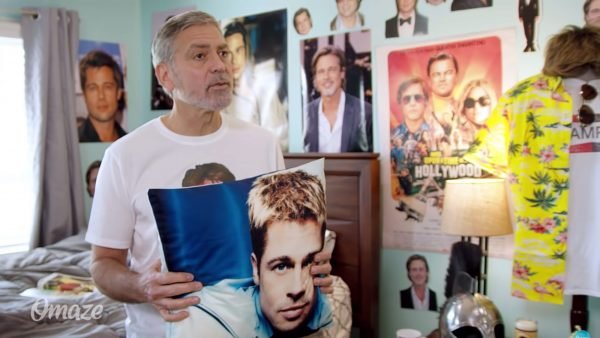 3. George Clooney Hilariously Fan Boys Over Brad Pitt For Charity Video