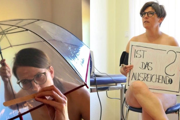 German Health Care Workers Get Naked to Raise Awareness About PPE Shortages (And to Remind Us What Naked Women Not in Porn Look Like)