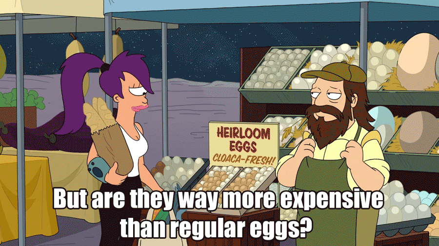 No, you can’t afford anything organic.