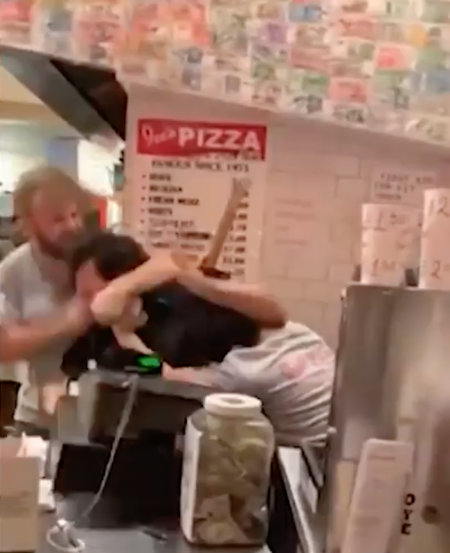 Meanwhile in New York: Graphic Pizza Parlor Brawl Has It All (Soup Ladles and Burnt Crust For Weapons), Shows a Very Hangry Crowd (Hilarious Video)