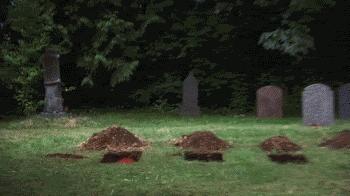 Why are graveyards so noisy? 
