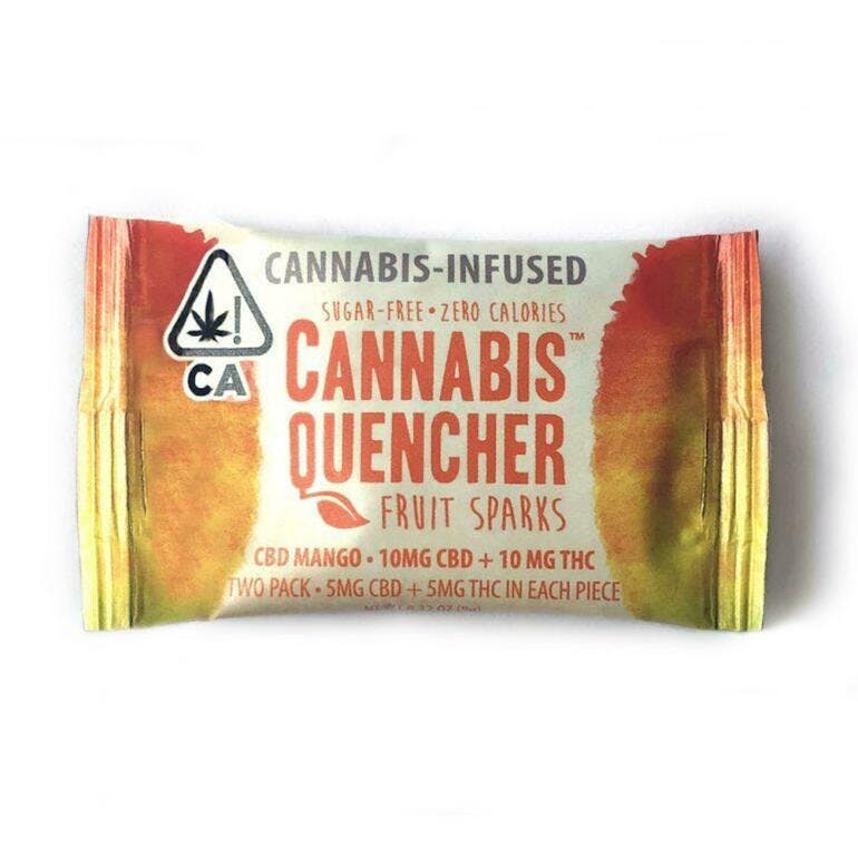 Cannabis Quencher Mango Sugar-Free Fruit Sparks CBD 1:1
