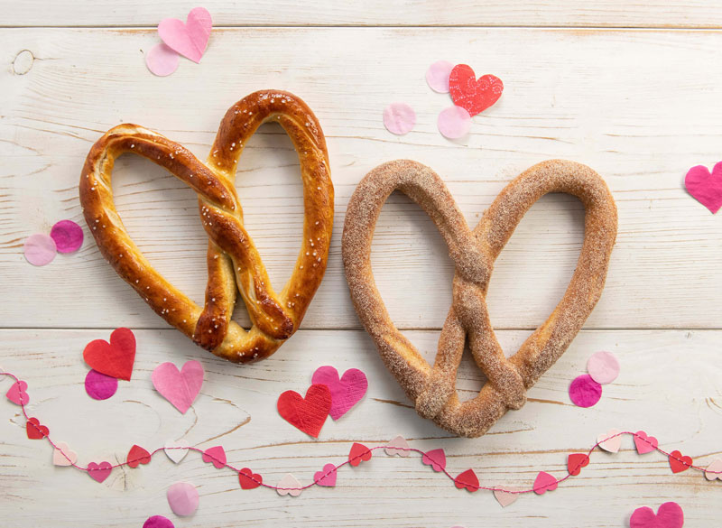 Auntie Anne’s Heart-Shaped Pretzels