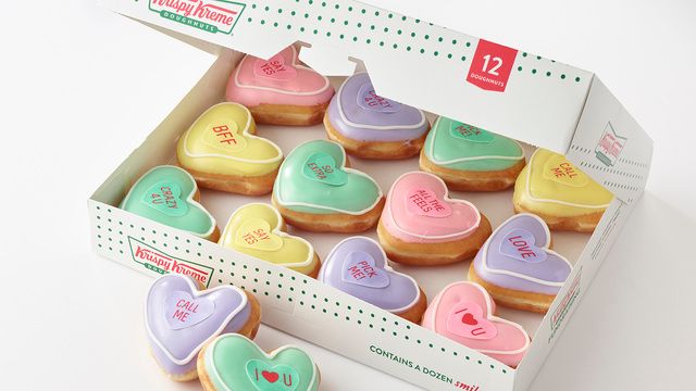 Krispy Kreme Valentine Conversation Doughnuts