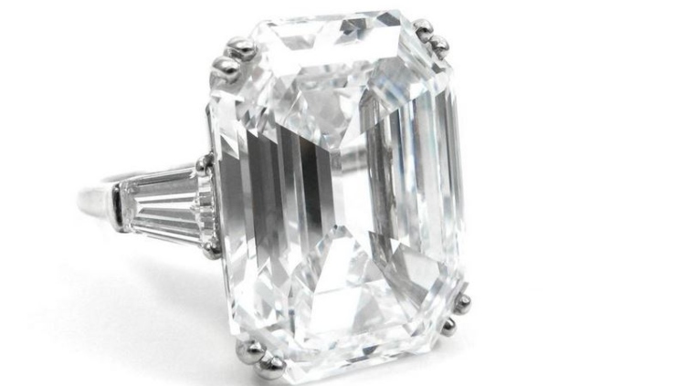 Harry Winston Magnificent 22.91 Carat Color Emerald Cut Diamond Ring - $4.45 Million