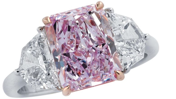 3.34 Carat Fancy Pinkish Purple Diamond Ring - $1.645 Million