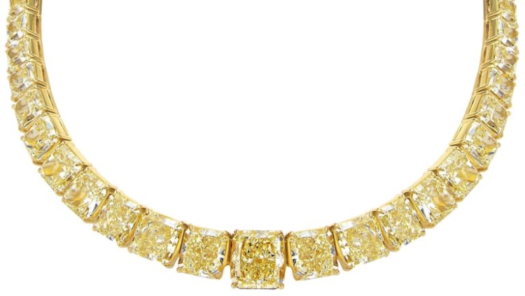 One-of-a-Kind Yellow Diamond Necklace - $3.6 Million