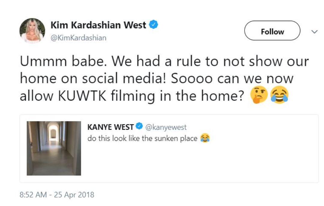 9. Kanye breaks the couple’s social media rule.