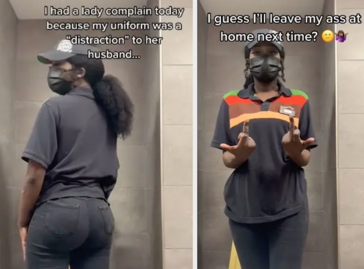 6. Meanwhile on TikTok: Fast-Food Karen Gets Flame-Broiled After Complaining Husband Was Too Distracted Staring at Employee’s Buns