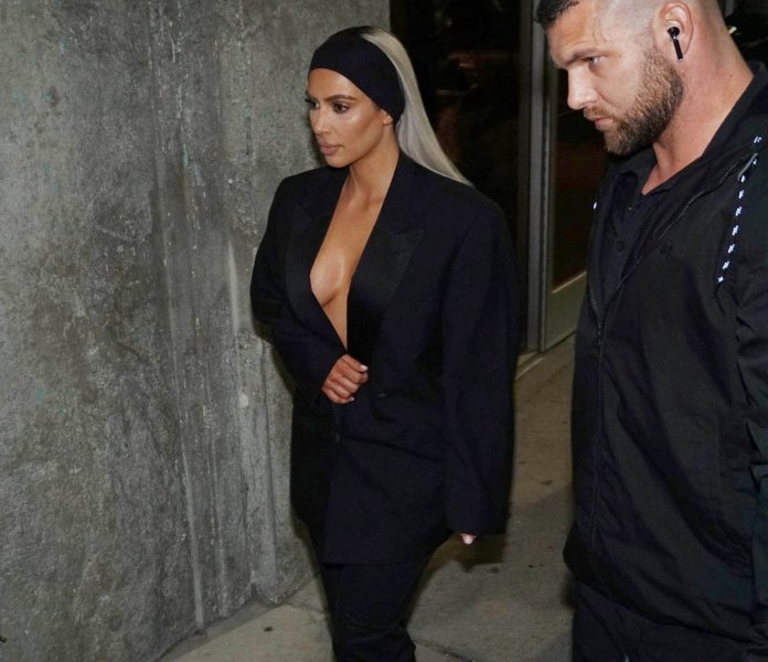 Kim Kardashian Suit Cleavage #7