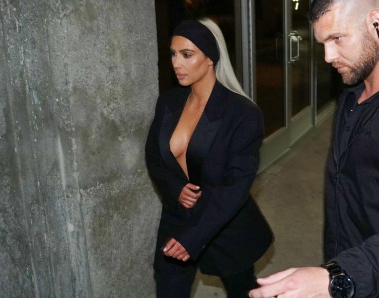 Kim Kardashian Suit Cleavage #13