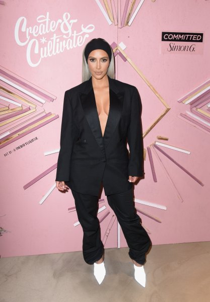 Kim Kardashian Suit Cleavage #2