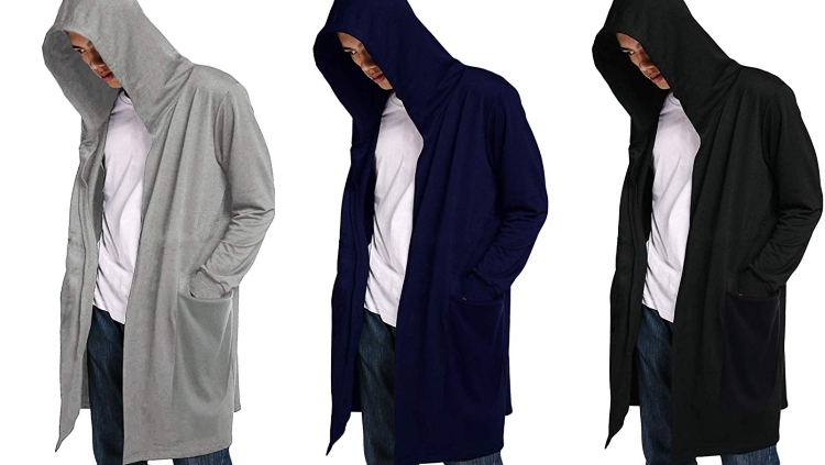 Coofandy Men's Hooded Cardigan Sweatshirt