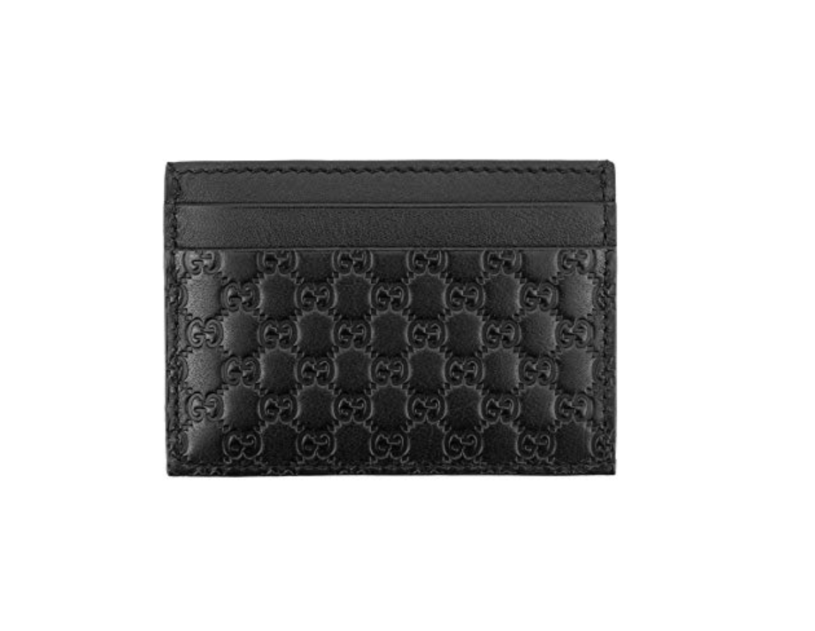 Gucci Microguccissima Signature Leather Card Case Wallet