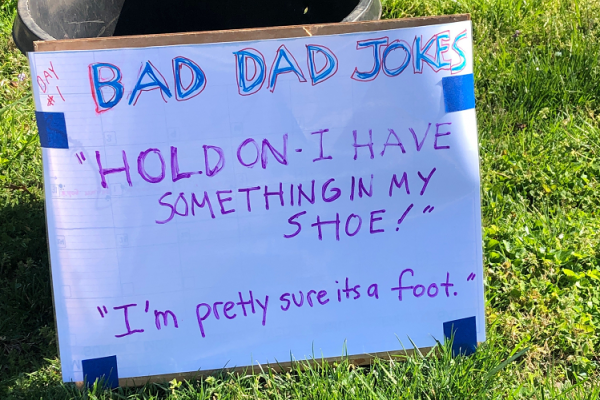 Man Posts Daily Dad Joke On His Front Lawn, So Funny They Could Cut Through Grass