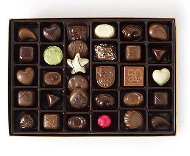 9. Assorted Chocolate Gold Gift Box