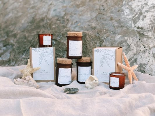 Urban Re-Leaf's Cannabis Coconut Wax Candles