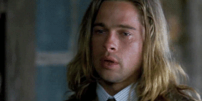 Brad Pitt gets choked up during his acceptance speech for Best Supporting Actor.