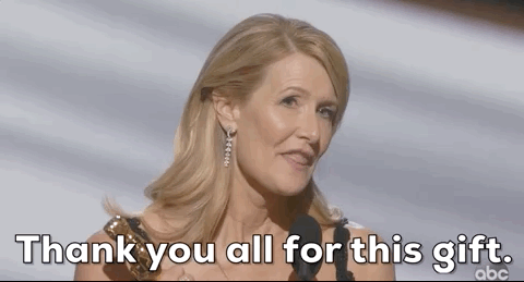 Laura Dern gives a hometown shoutout during her acceptance speech for Best Supporting Actress in 'Marriage Story.'