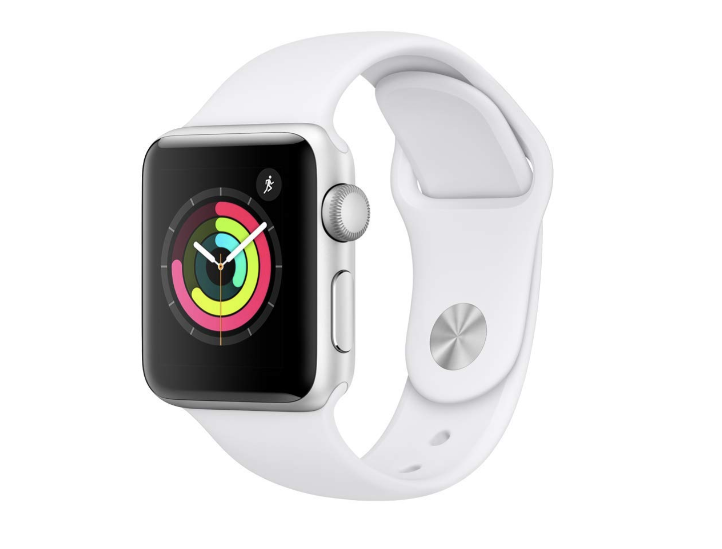 Apple Watch Series 3 (GPS, 38mm) - Silver Aluminium Case With White Sport Band