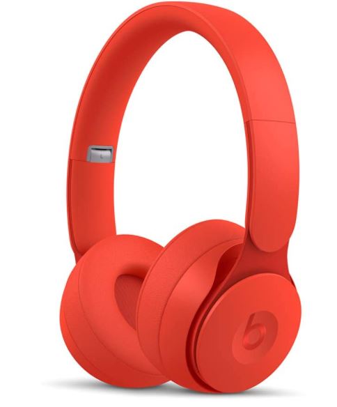 Beats Solo Pro Wireless Noise Cancelling On-Ear Headphones - Apple H1 Headphone Chip, Class 1 Bluetooth, Active Noise Cancelling, Transparency, 22 Hours Of Listening Time – Red