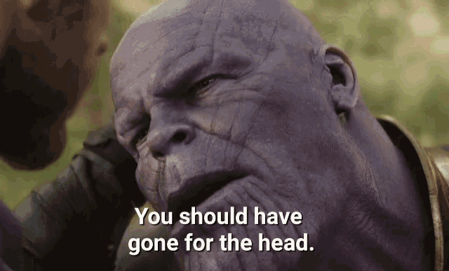 Thanos Loses His Head