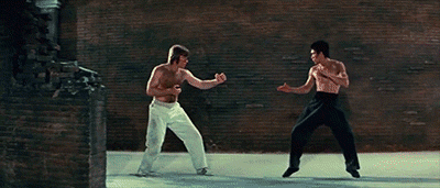 8. Bruce Lee vs. Chuck Norris in 'Way of the Dragon' 