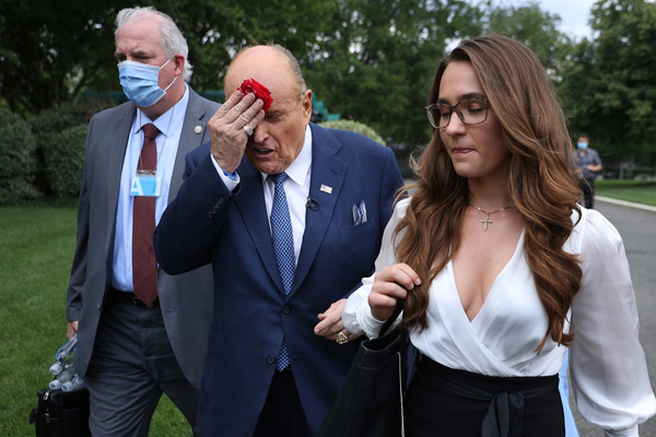 3. Video Shows Rudy Giuliani Almost Literally Rubbing Coronavirus on Somebody