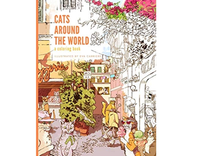 'Cats Around the World: A Coloring Book'